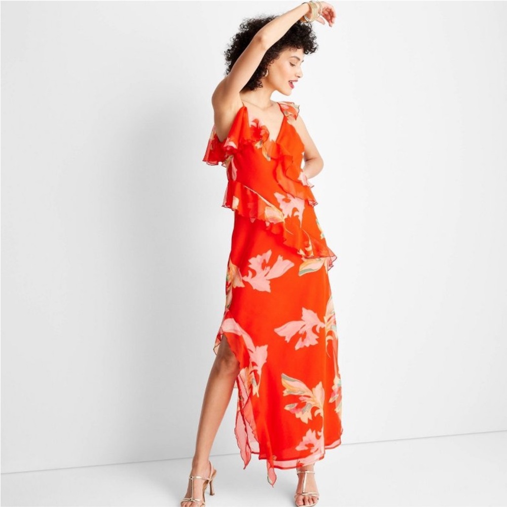 Floral Ruffle Maxi, Brand New! - Picture 3 of 5